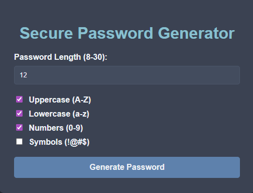 Password Generator